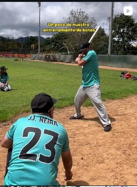 Jugadores del club entrenando